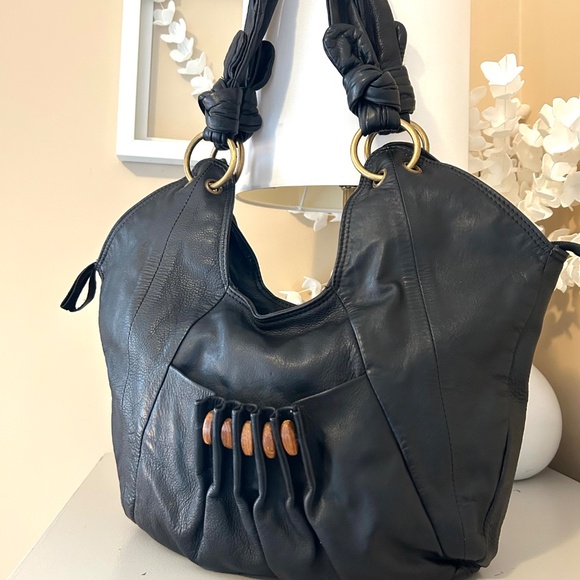 Rare Vintage NATURALIZER Leather Hobo Shoulder Bag - Picture 3 of 17